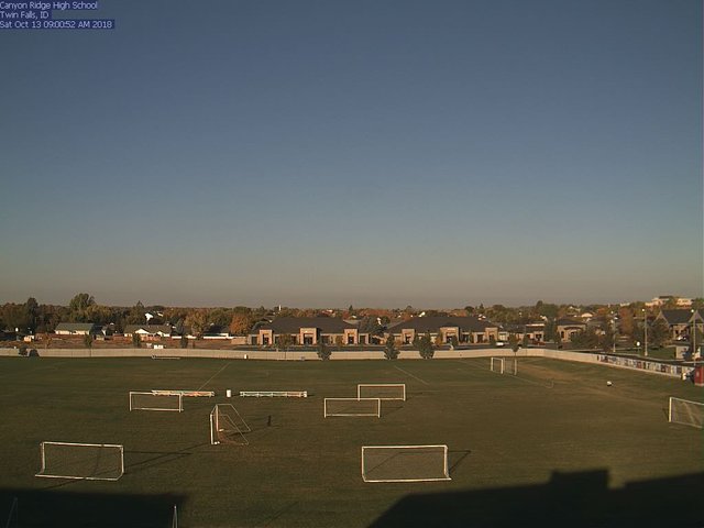 time-lapse frame, Canyon Ridge High School webcam