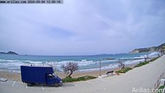 view from Arillas Corfu Live Webcam on 2024-03-04
