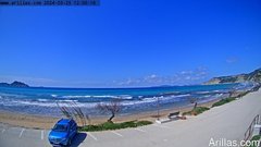 view from Arillas Corfu Live Webcam on 2024-03-25
