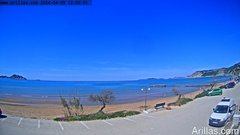view from Arillas Corfu Live Webcam on 2024-04-09