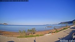 view from Arillas Corfu Live Webcam on 2024-04-28