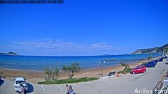 view from Arillas Corfu Live Webcam on 2024-05-01