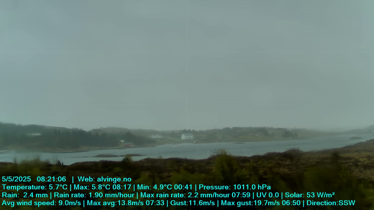 time-lapse frame, Aune webcam