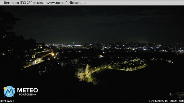 time-lapse frame, Bertinoro webcam