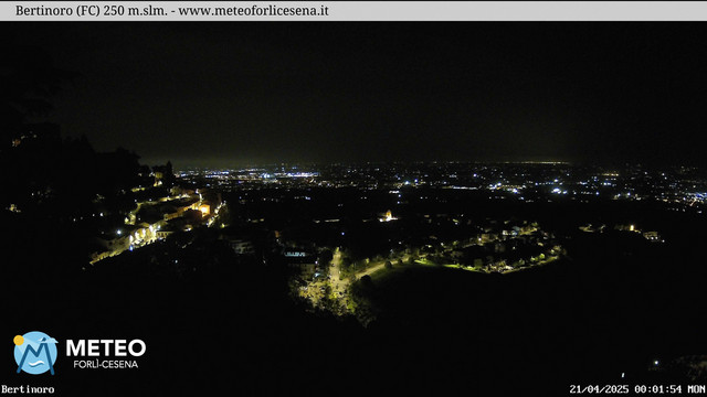 time-lapse frame, Bertinoro webcam