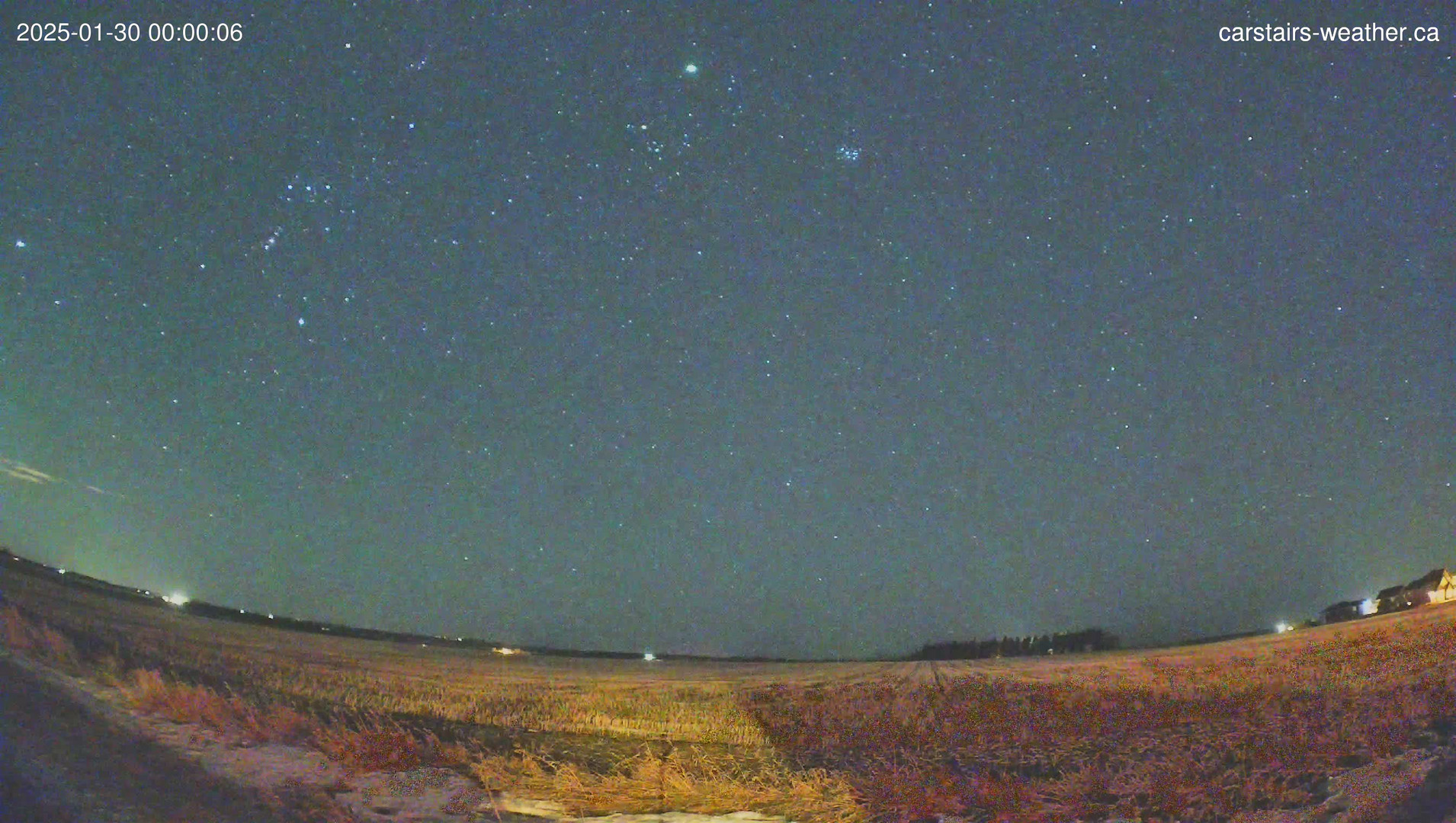 time-lapse frame, Carstairs Sky Cam webcam