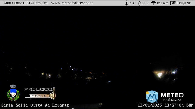 time-lapse frame, Santa Sofia webcam