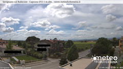 view from Savignano sul Rubicone on 2024-04-17