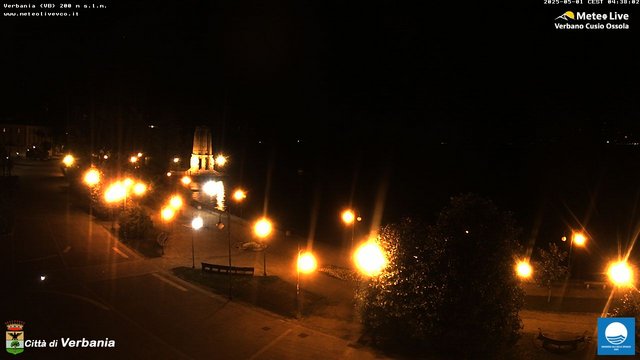 time-lapse frame, Verbania webcam