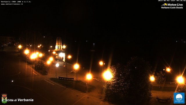 time-lapse frame, Verbania webcam