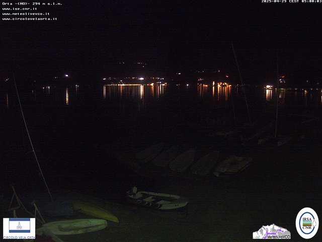 time-lapse frame, Orta San Giulio webcam