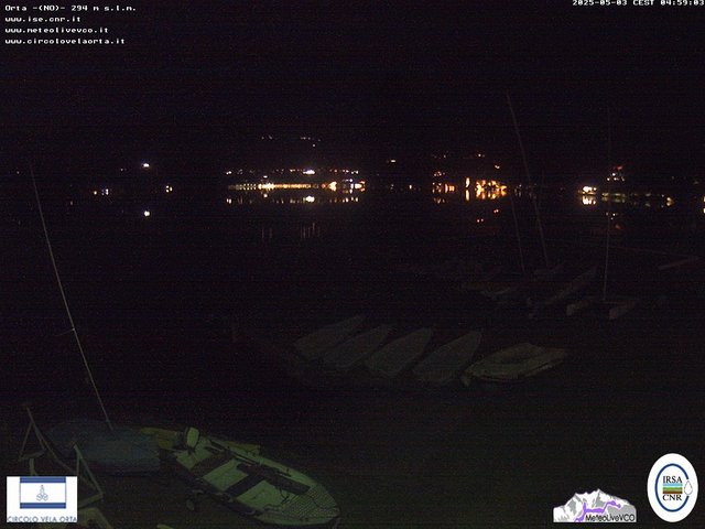 time-lapse frame, Orta San Giulio webcam