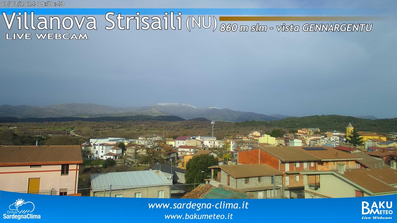 time-lapse frame, Villanova Strisaili webcam