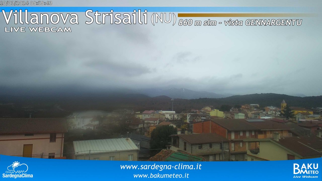 time-lapse frame, Villanova Strisaili webcam