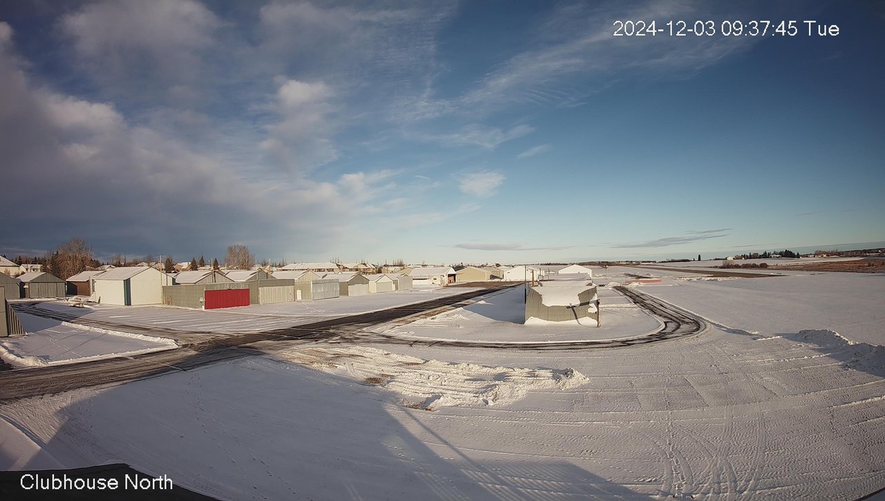 time-lapse frame, North view of Lacombe Airport webcam