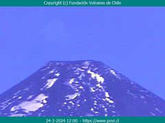 view from Villarrica Volcano on 2024-03-24
