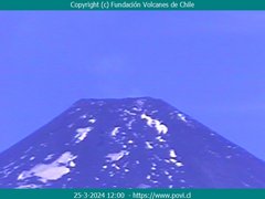 view from Villarrica Volcano on 2024-03-25