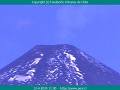 view from Villarrica Volcano on 2024-04-12