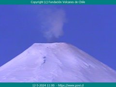 view from Villarrica Volcano on 2024-05-12
