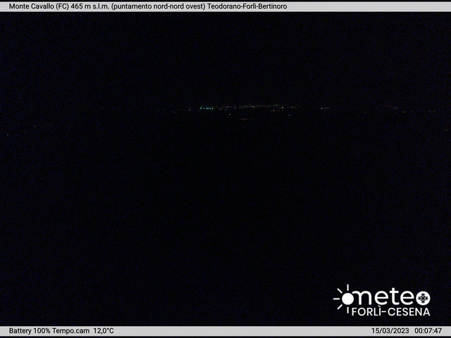 time-lapse frame, Monte Cavallo Nord webcam