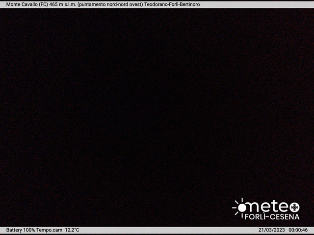 time-lapse frame, Monte Cavallo Nord webcam