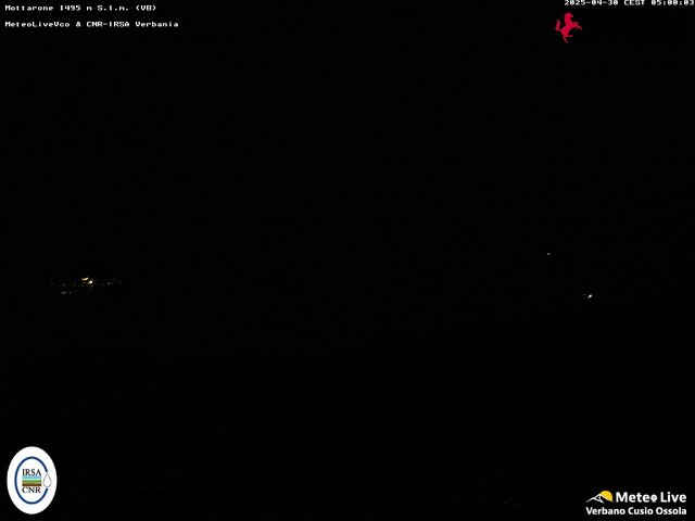 time-lapse frame, Mottarone webcam