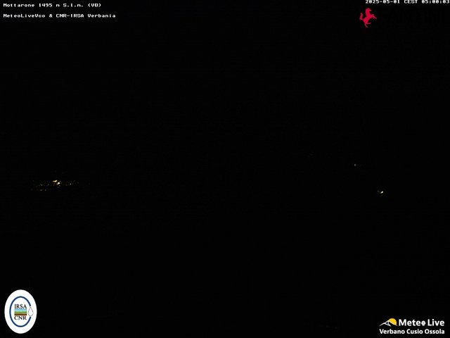 time-lapse frame, Mottarone webcam