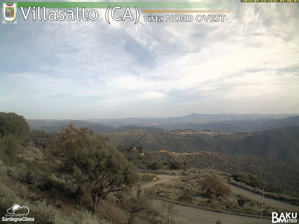 time-lapse frame, Villasalto webcam