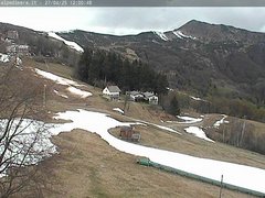 view from Alpe di Mera - Arrivo pista Baita e campo scuola on 2025-04-27