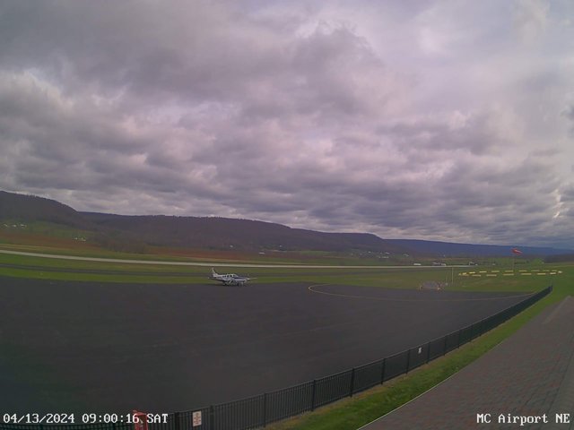 time-lapse frame, Mifflin County Airport (east) webcam