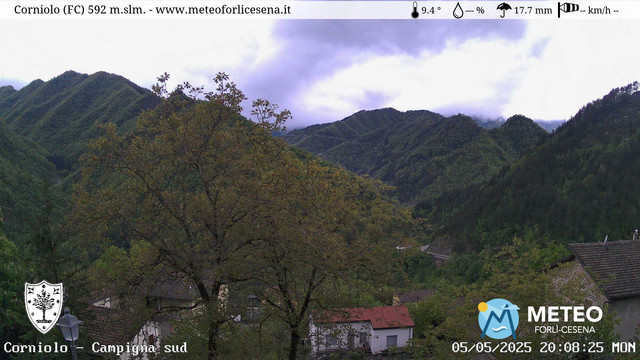 time-lapse frame, Corniolo webcam