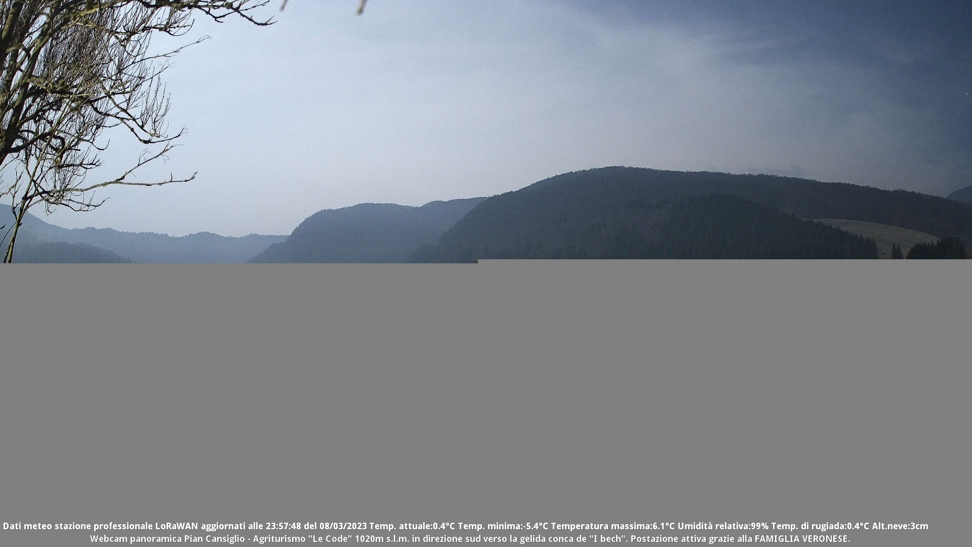 time-lapse frame, Webcam Cansiglio - verso la piana dei "Bech" webcam