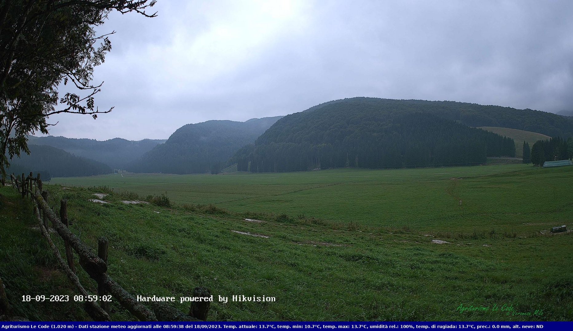 time-lapse frame, Webcam Cansiglio - verso la piana dei "Bech" webcam
