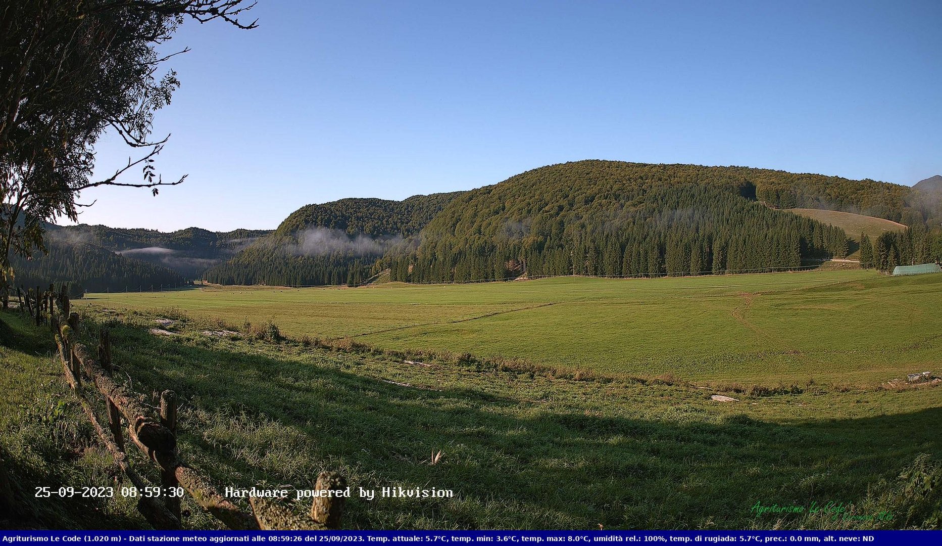 time-lapse frame, Webcam Cansiglio - verso la piana dei "Bech" webcam