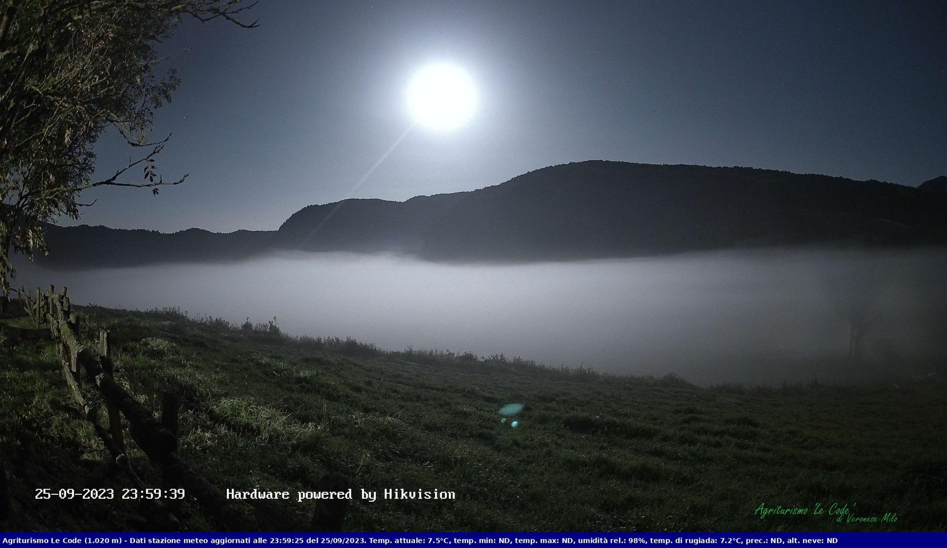 time-lapse frame, Webcam Cansiglio - verso la piana dei "Bech" webcam