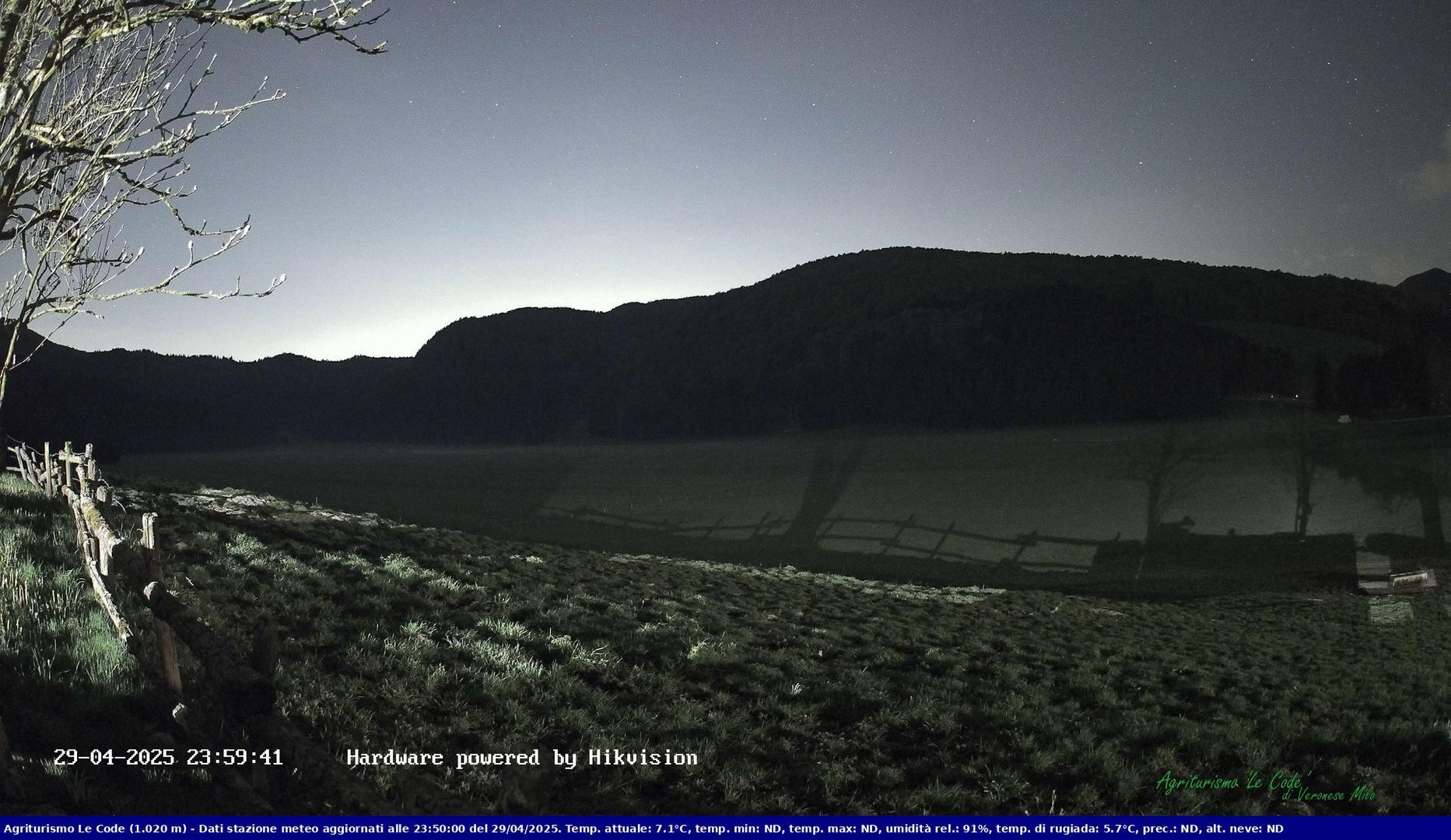 time-lapse frame, Webcam Cansiglio - verso la piana dei "Bech" webcam