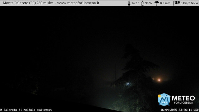 time-lapse frame, Monte Palareto webcam