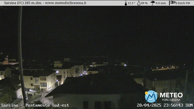 time-lapse frame, Sarsina webcam