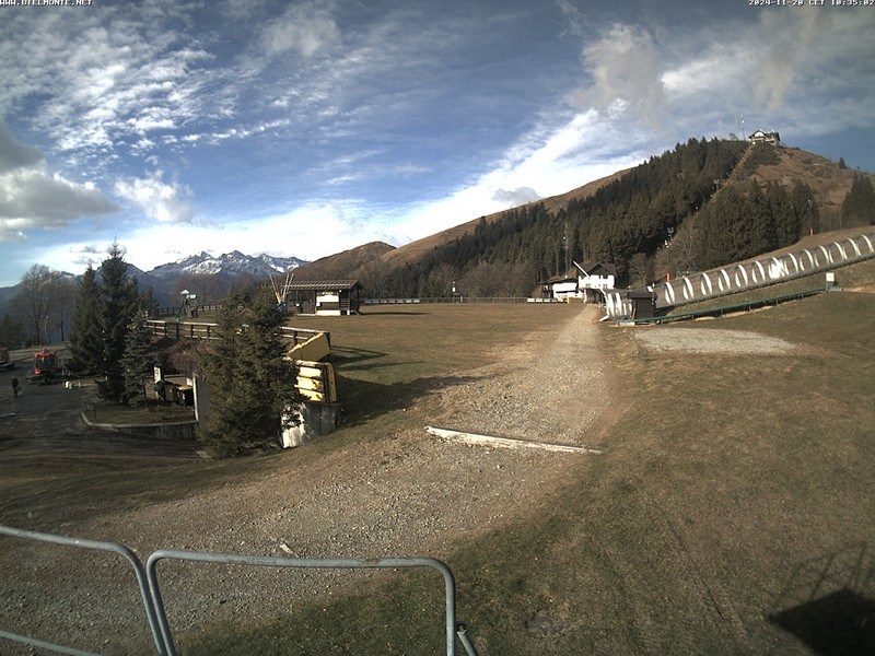 time-lapse frame, Bielmonte piste versante sud webcam