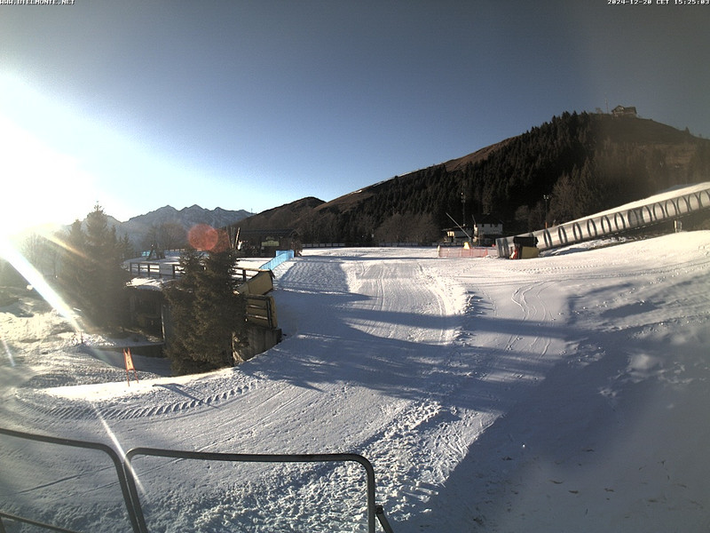 time-lapse frame, Bielmonte piste versante sud webcam