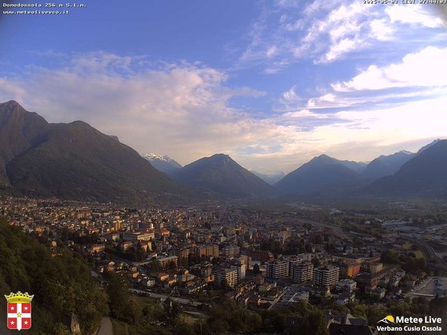 time-lapse frame, Domodossola webcam