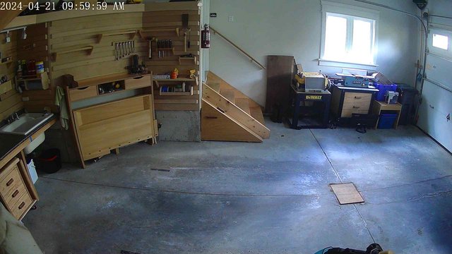time-lapse frame, GarageCam webcam