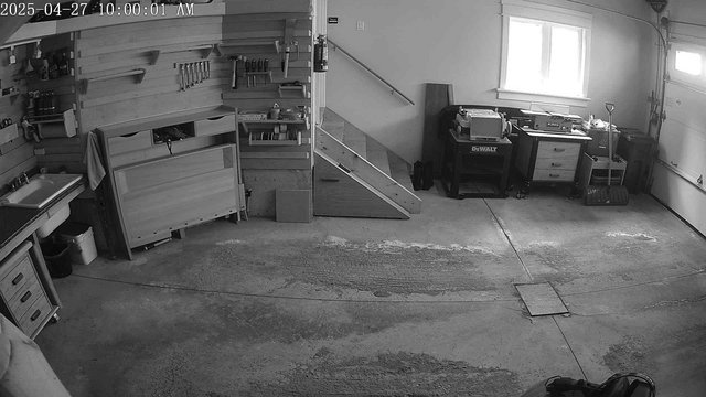time-lapse frame, GarageCam webcam