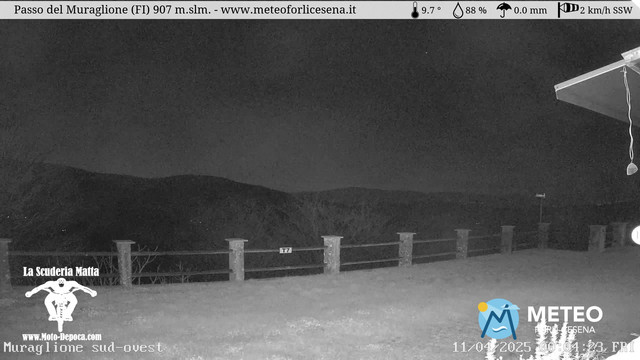 time-lapse frame, Passo del Muraglione webcam
