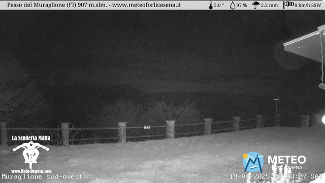 time-lapse frame, Passo del Muraglione webcam
