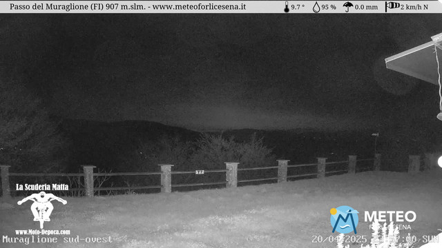 time-lapse frame, Passo del Muraglione webcam