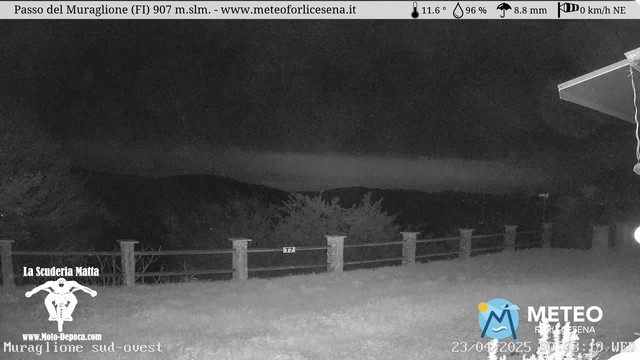time-lapse frame, Passo del Muraglione webcam