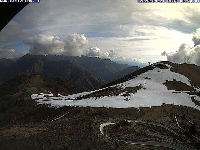 time-lapse frame, Bielmonte Monte Marca est webcam