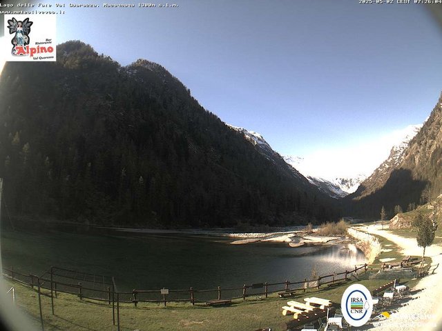 time-lapse frame, Macugnaga Lago delle Fate webcam