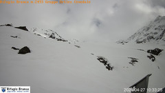 view from Rifugio Branca  Cevedale on 2024-04-27